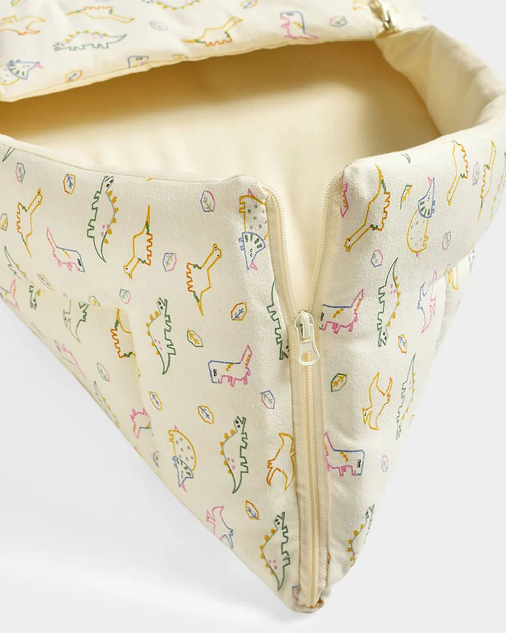 Mi Arcus Baby Carrier Nest-100% Cotton-Cream-Dinomite Dino-For Infants - Image 4