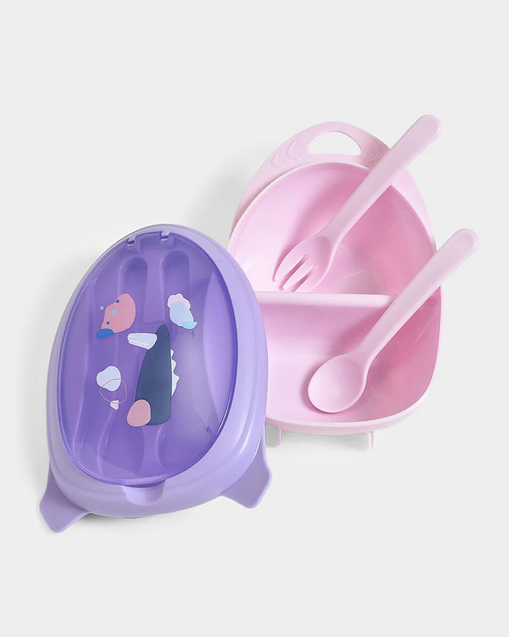 Mi Arcus Bloom Jolly Food Box & Water Bottle Set-Purple-Meal Set-Pack of 5-6M+ - Image 5