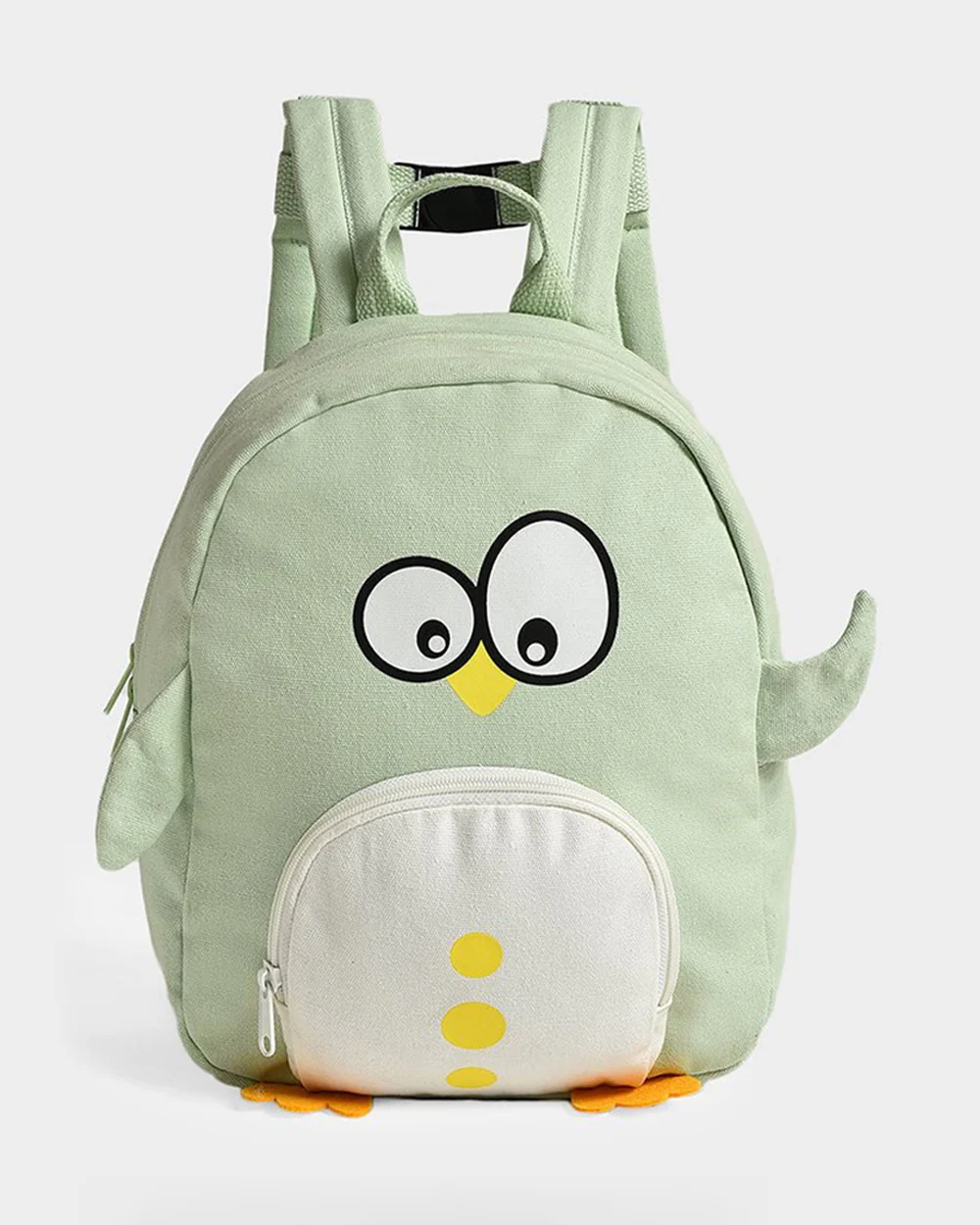 Mi Arcus Bloom Woven Backpack With Padded Back & Adjustable Shoulder Straps-100% Cotton-Green - Image 2