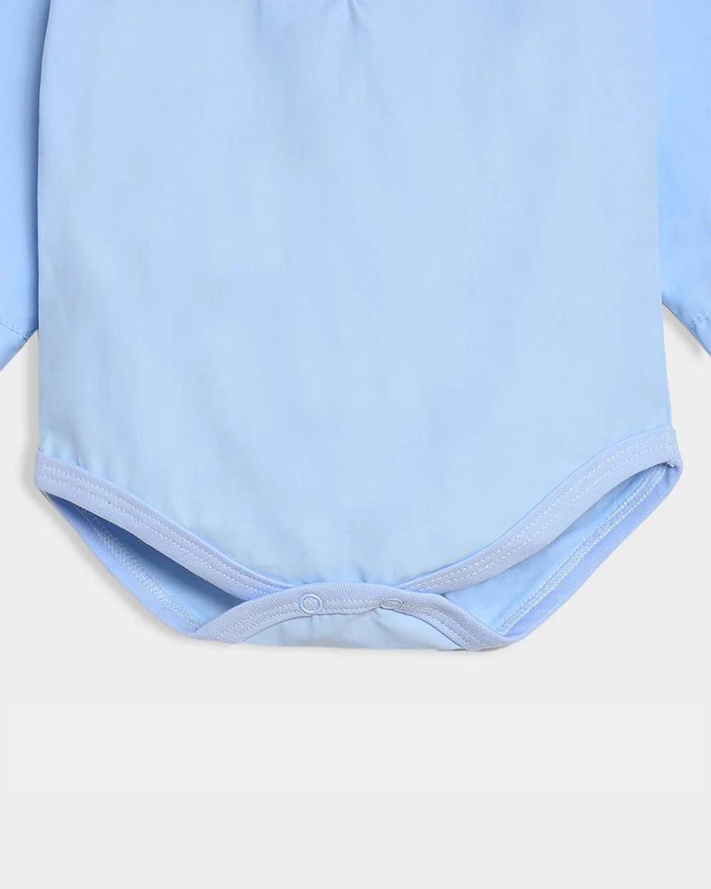 Mi Arcus Blue Bodysuit Set-Bloom Woven Blue Solid-Cotton-For Infants - Image 7