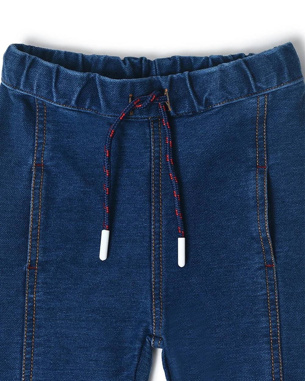 Mi Arcus Blue Denim Joggers-Solid-Cotton-For Infants - Image 3