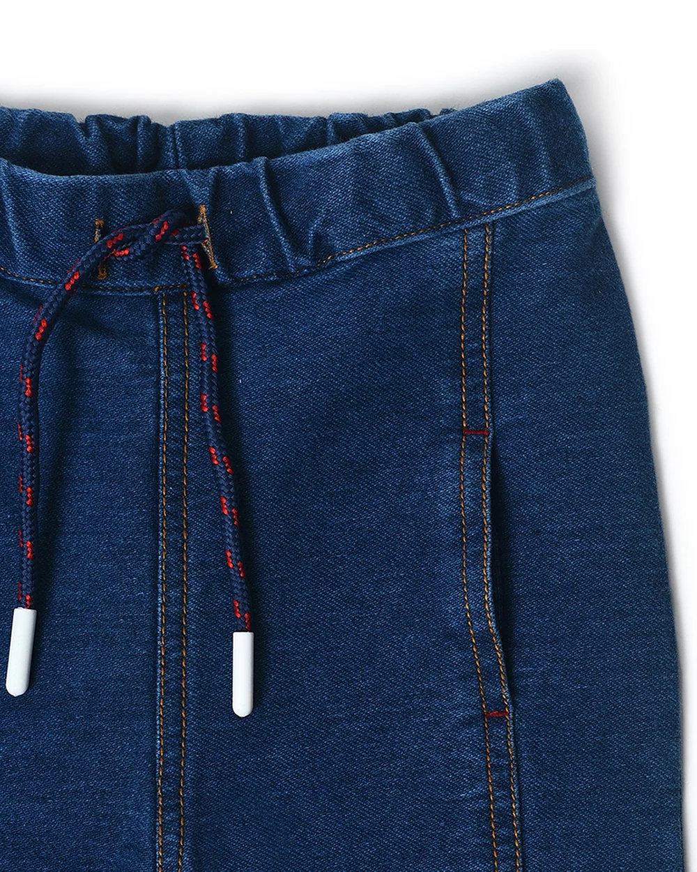 Mi Arcus Blue Denim Joggers-Solid-Cotton-For Infants - Image 4