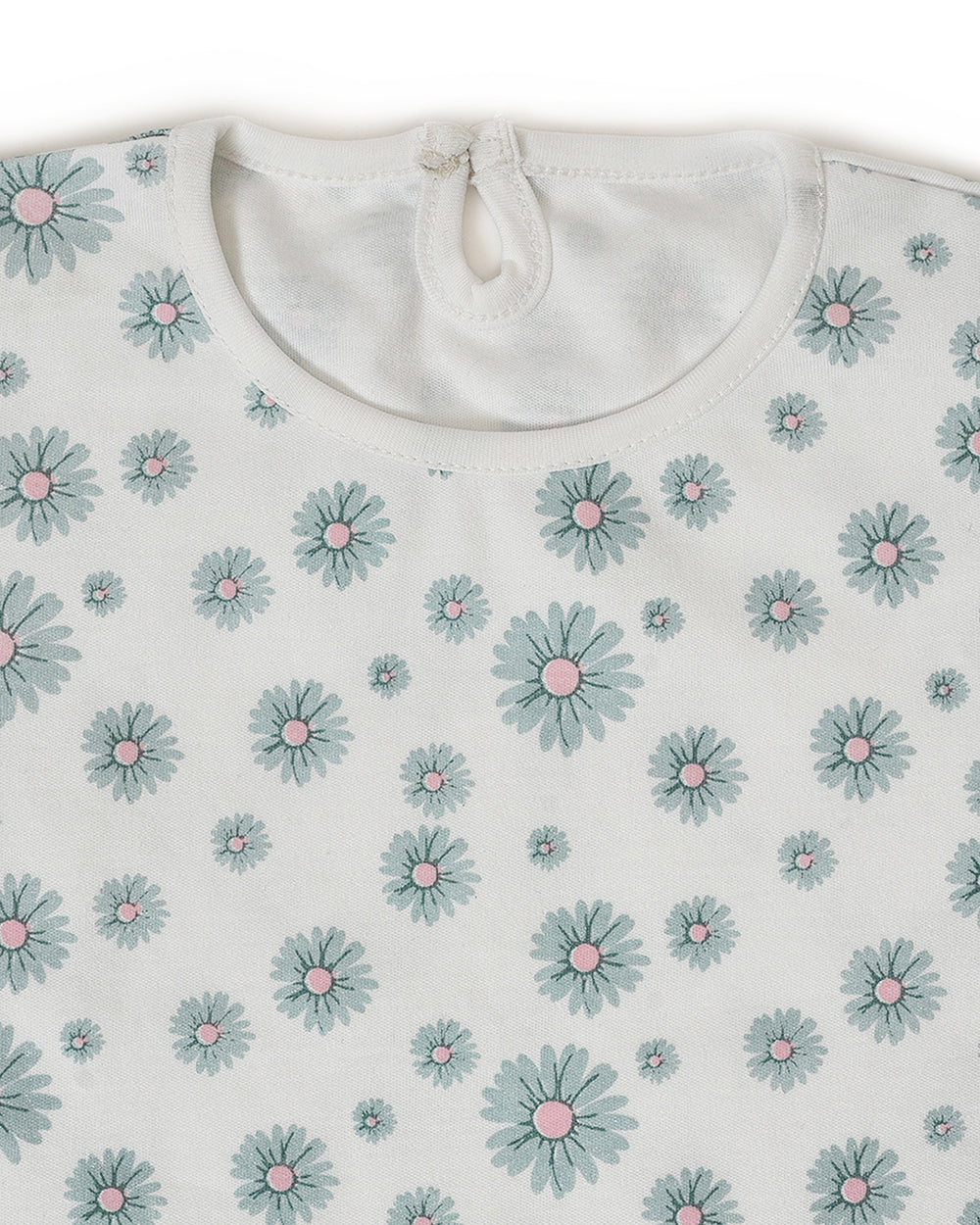 Mi Arcus Blue Frock Dress-Printed-Cotton-For Infants - Image 4