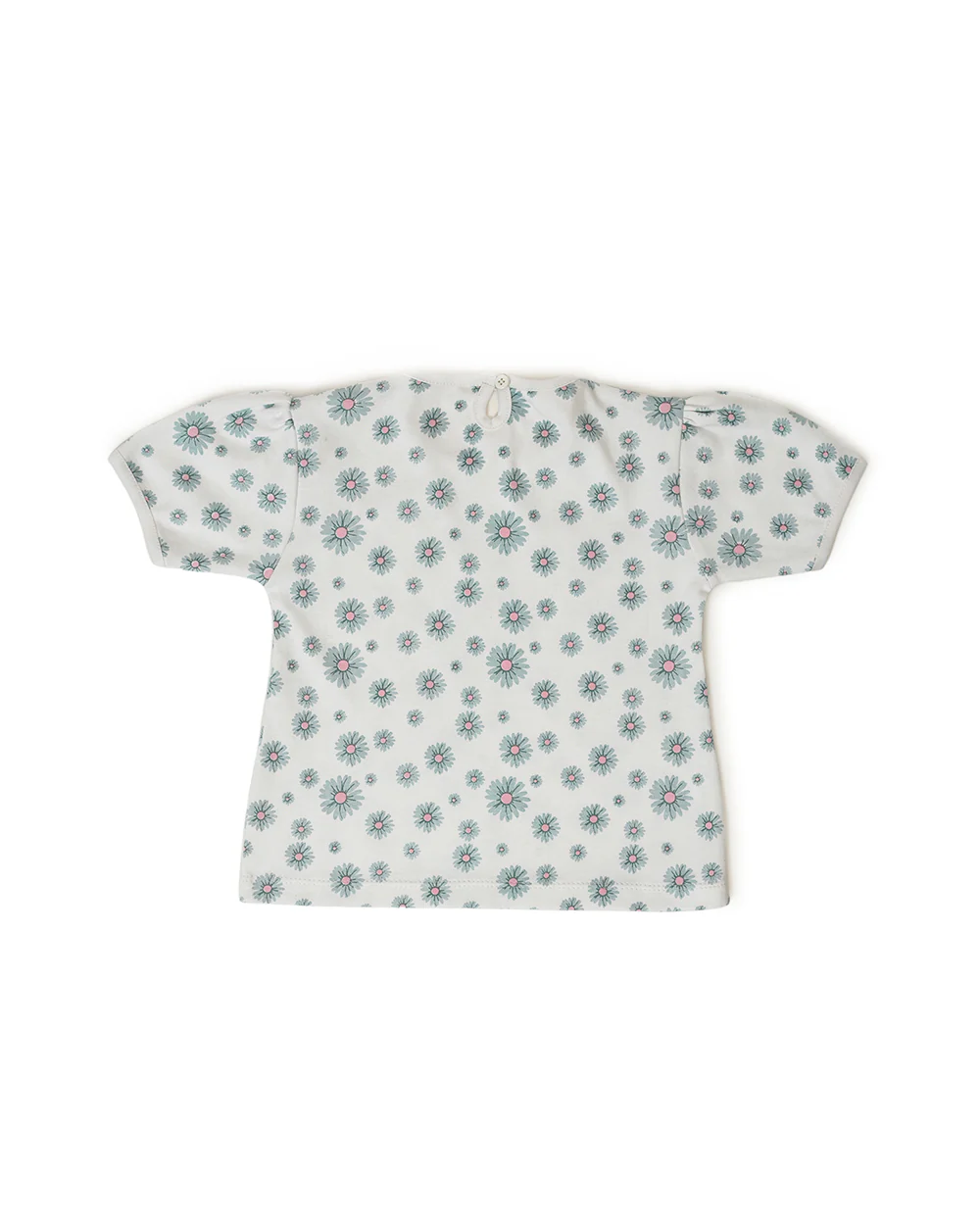 Mi Arcus Blue Frock Dress-Printed-Cotton-For Infants - Image 5