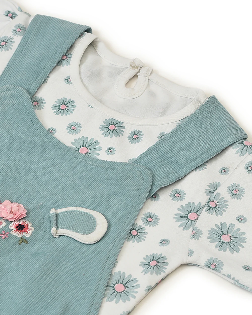 Mi Arcus Blue Frock Dress-Printed-Cotton-For Infants - Image 8