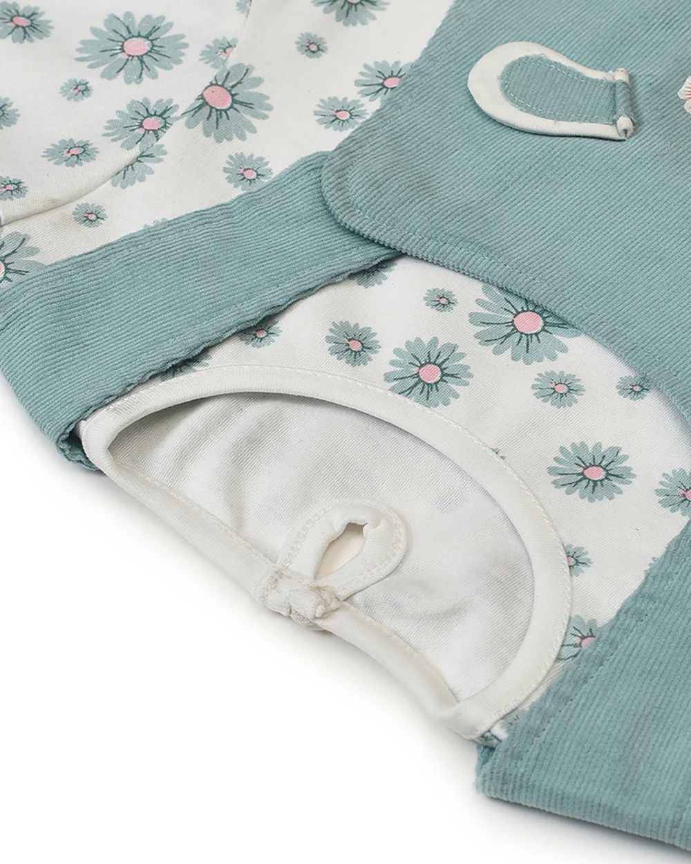 Mi Arcus Blue Frock Dress-Printed-Cotton-For Infants - Image 9