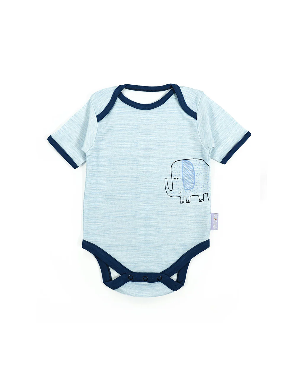 Mi Arcus Blue Onesie-Printed-Cotton-Pack of 3-For Infants - Image 4