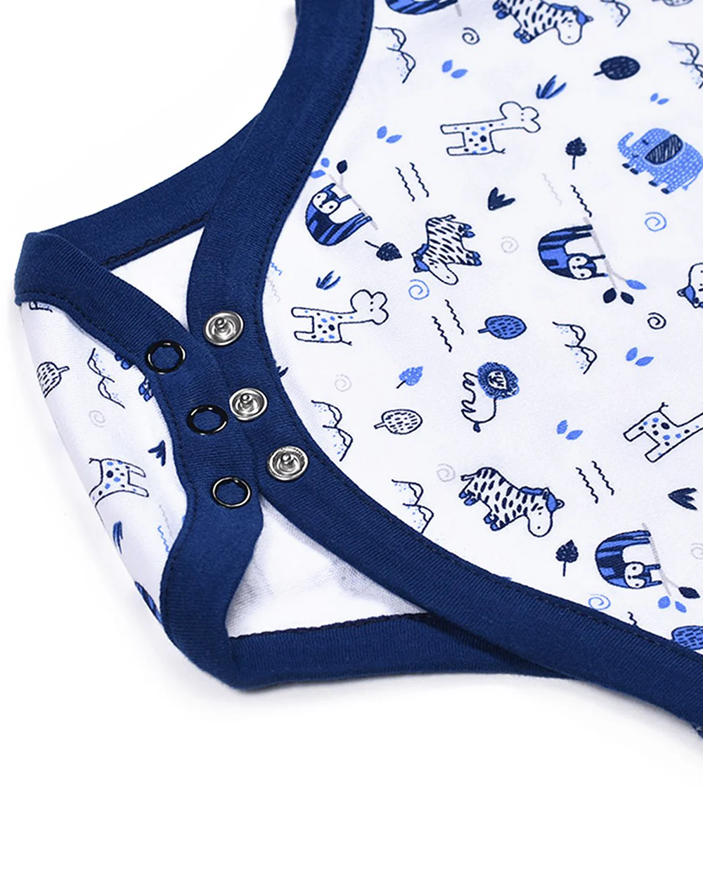 Mi Arcus Blue Onesie-Printed-Cotton-Pack of 3-For Infants - Image 8