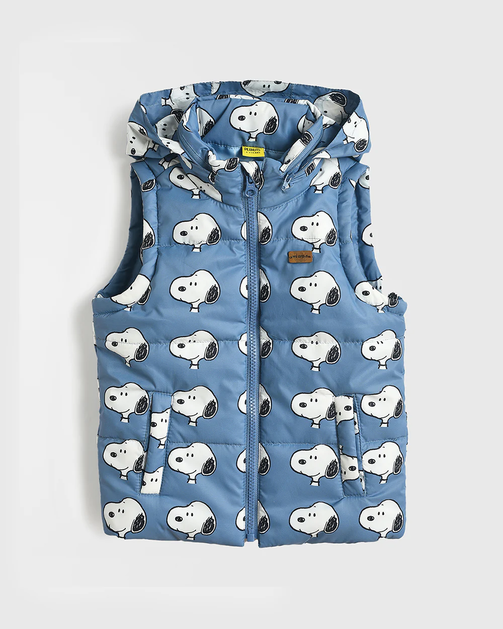 Mi Arcus Blue Puffer Jacket-Printed-Polyester-For Infants - Image 2
