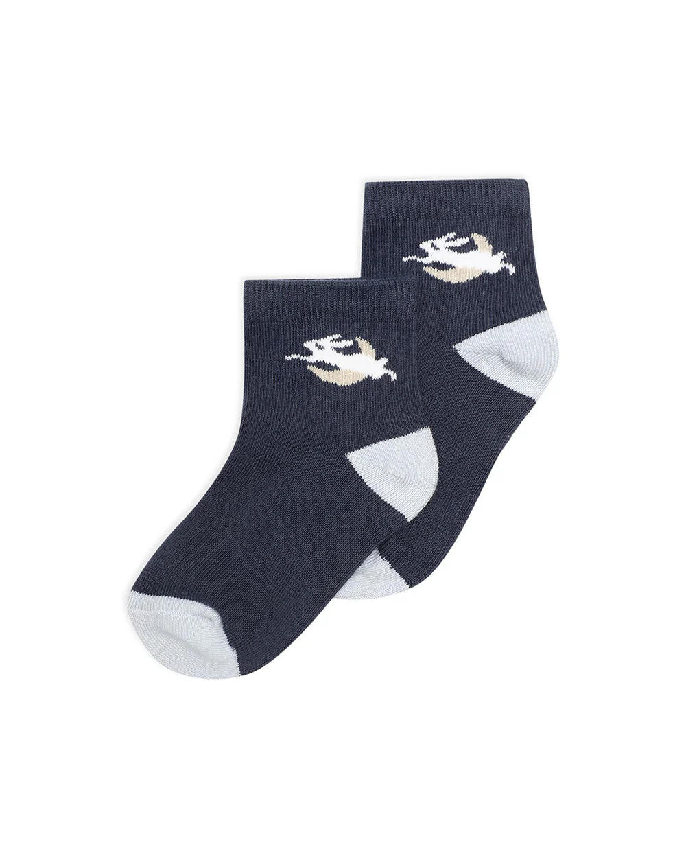 Mi Arcus Blue Socks-Printed-Bamboo Cotton- Pack of 3-For Infants - Image 2