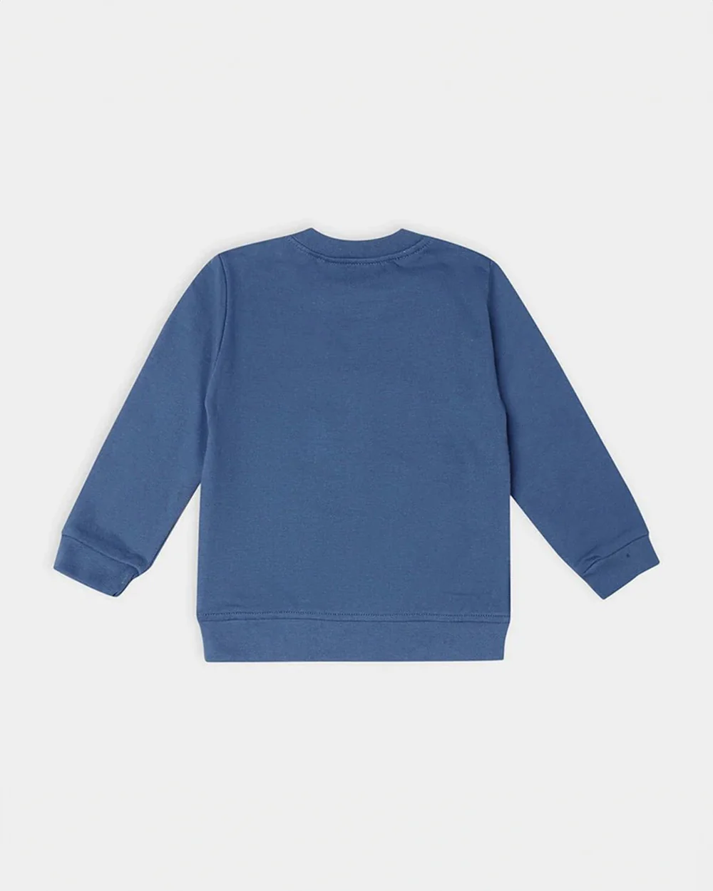 Mi Arcus Blue Winter Wear Sweatshirt-Cotton-Solid-Full Sleeves-For Infants - Image 2