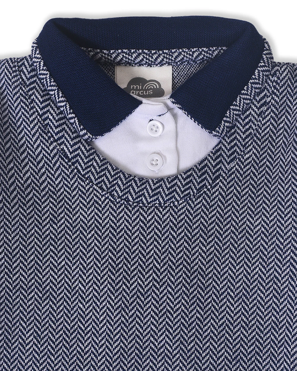 Mi Arcus Blue T-shirt-Solid-Cotton-For Infants - Image 3