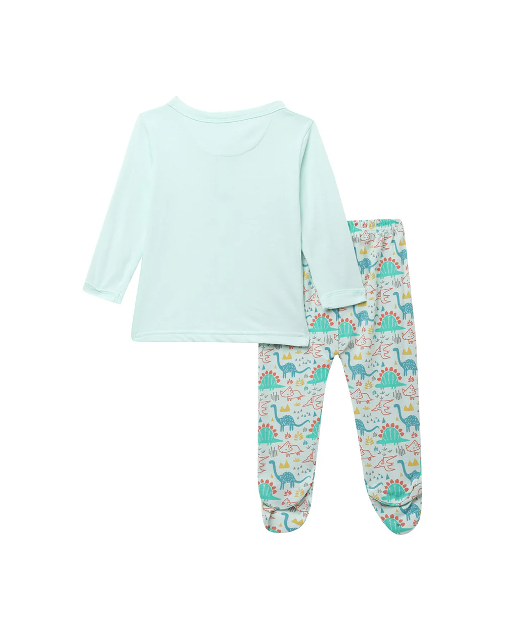 Mi Arcus Blue Top & Pajama Set-Printed-Cotton-For Infants - Image 2