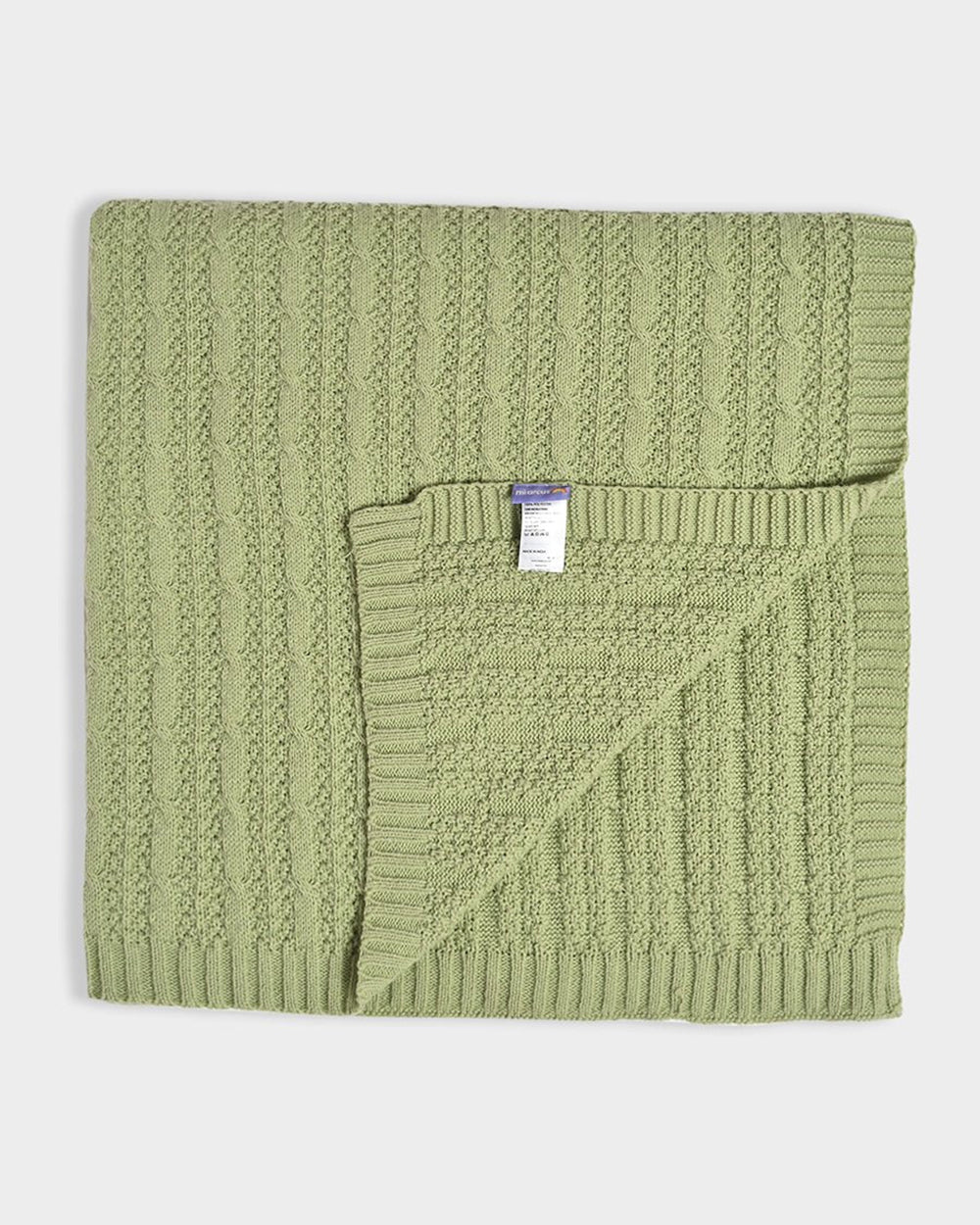 Mi Arcus Bonjour Cozy Knitted Baby Blanket-Lightweight & Breathable-Green-For 1 to 3Y