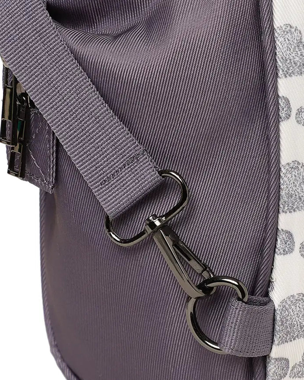 Mi Arcus Cloud Print Tote Diaper Bag-Backpack-With Removable Shoulder Straps-Grey - Image 9