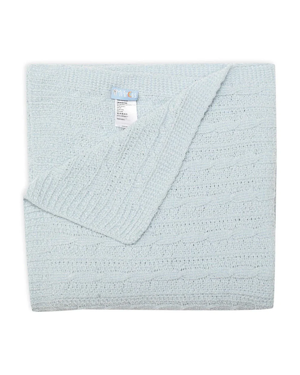 Mi Arcus Cozy Knitted Baby Blanket-Lightweight & Breathable-Blue-For 1 to 3Y