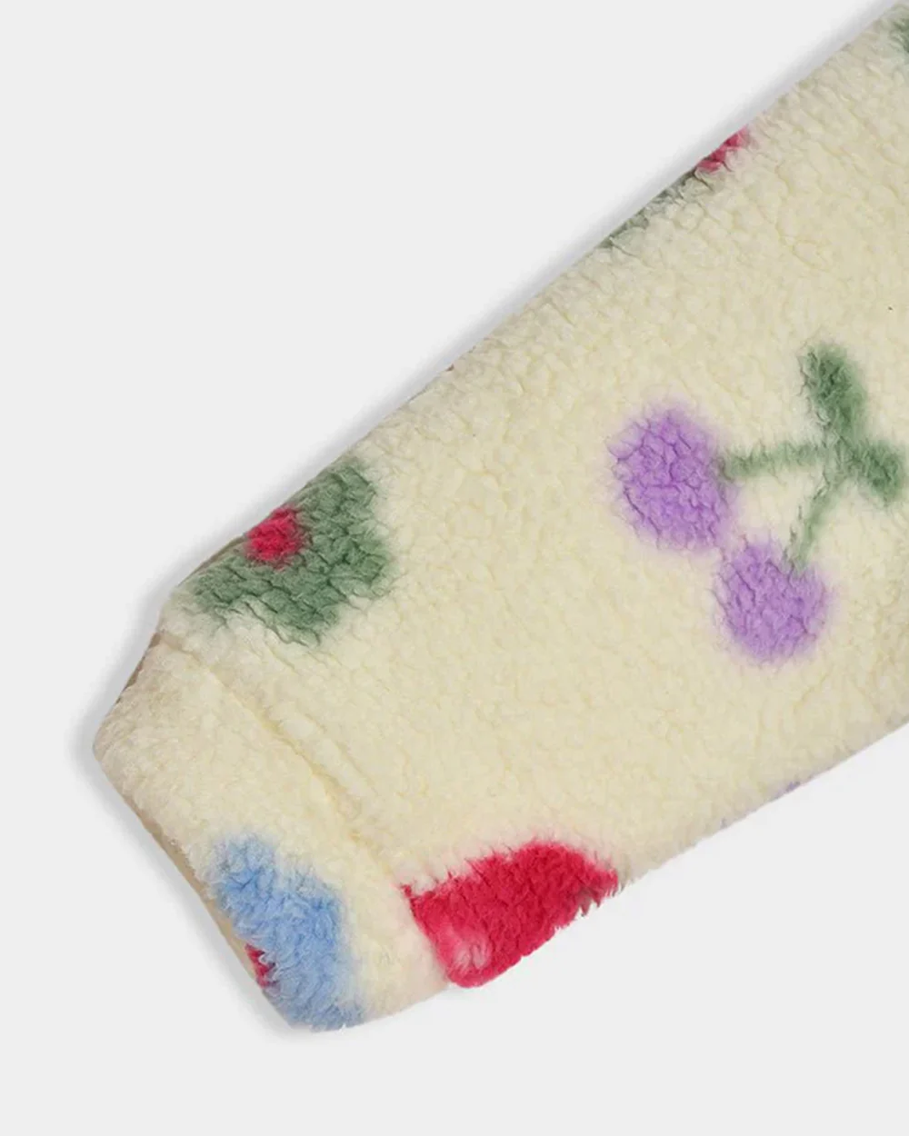Mi Arcus Cream Winter Wear Sherpa Sweatshirt-Floral-Polyester-For Infants - Image 4