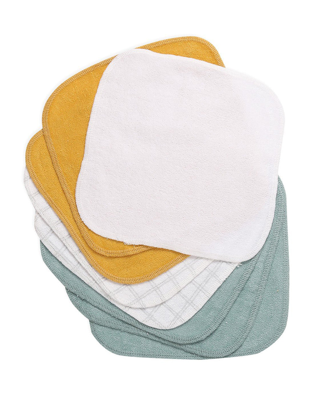 Mi Arcus Cuddle Care Terry Wash Cloth-Pack of 8-For Infants
