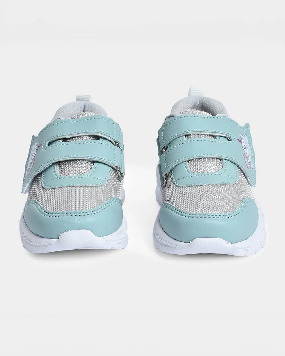 Mi Arcus Cyan Blue & Grey Velcro Shoes-For Infants - Image 2