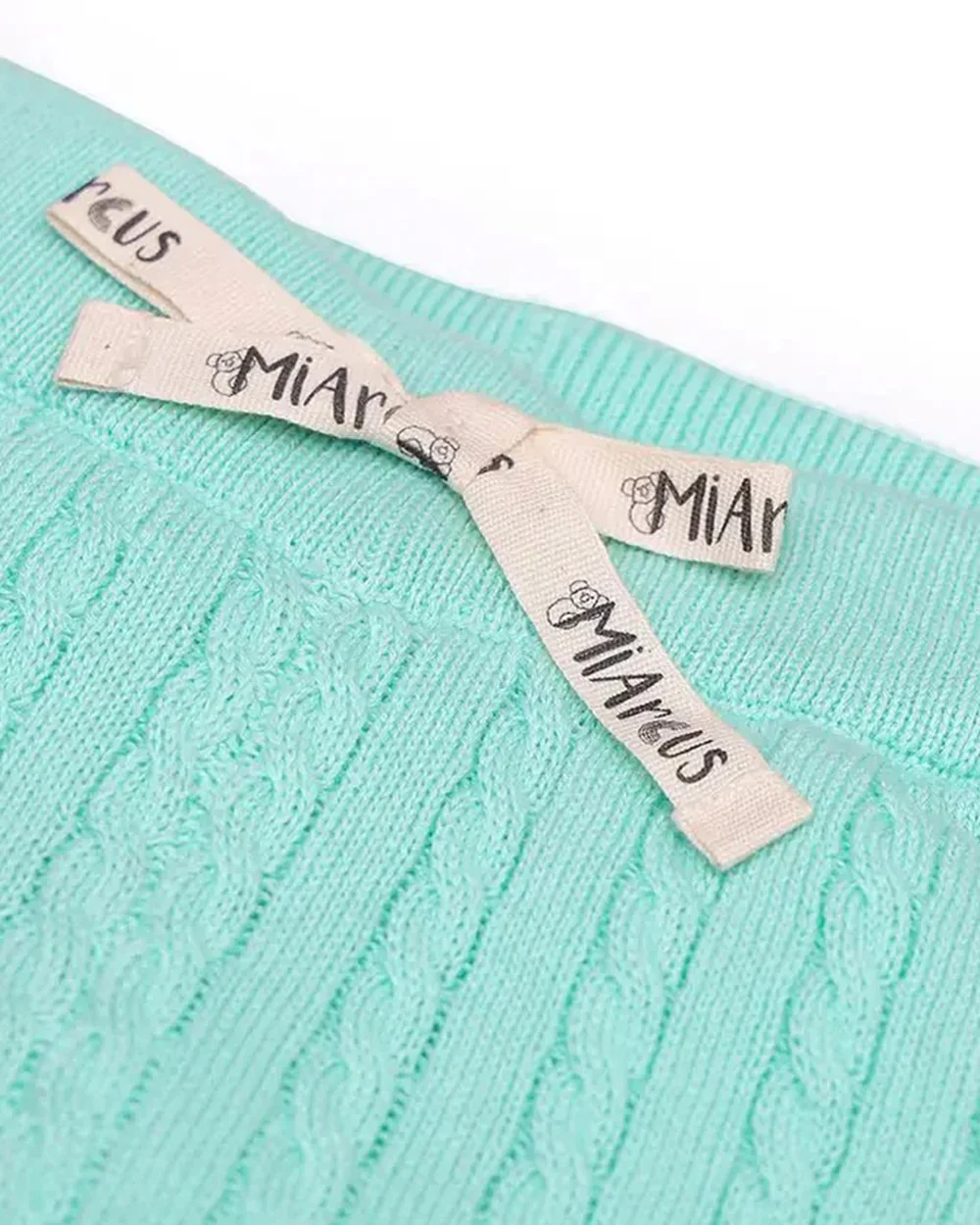 Mi Arcus Cyan Green Cardigan & Pajama Set-Cotton-Solid-For Infants - Image 4