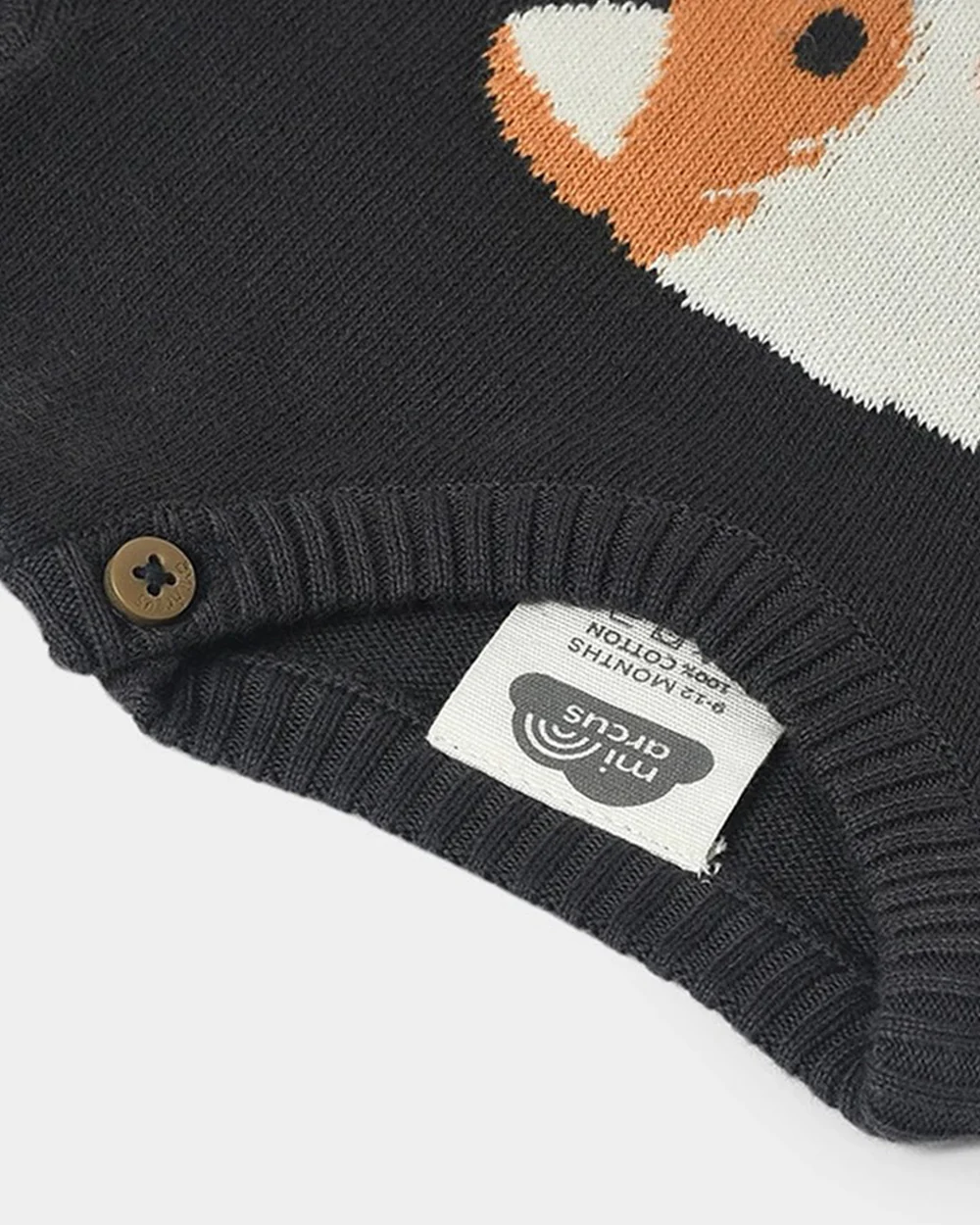 Mi Arcus Dark Grey Winter Wear Sweatshirt & Pajama Set-Cotton-Printed-For Infants - Image 6