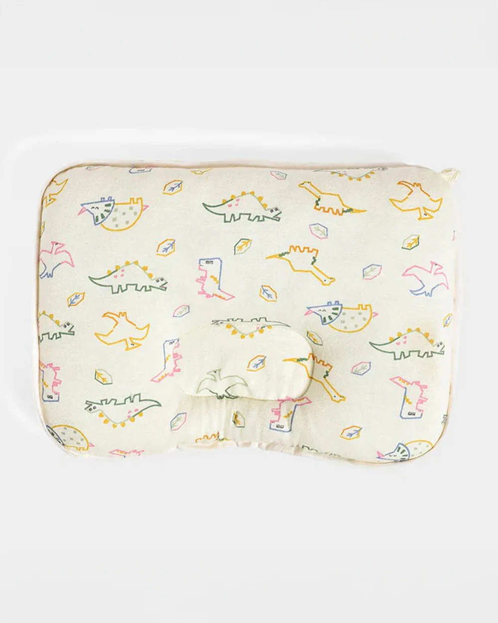 Mi Arcus Dinomite Knitted Baby Head Shape Pillow-Ultra Soft Cotton-Pack of 2-For Infants - Image 7