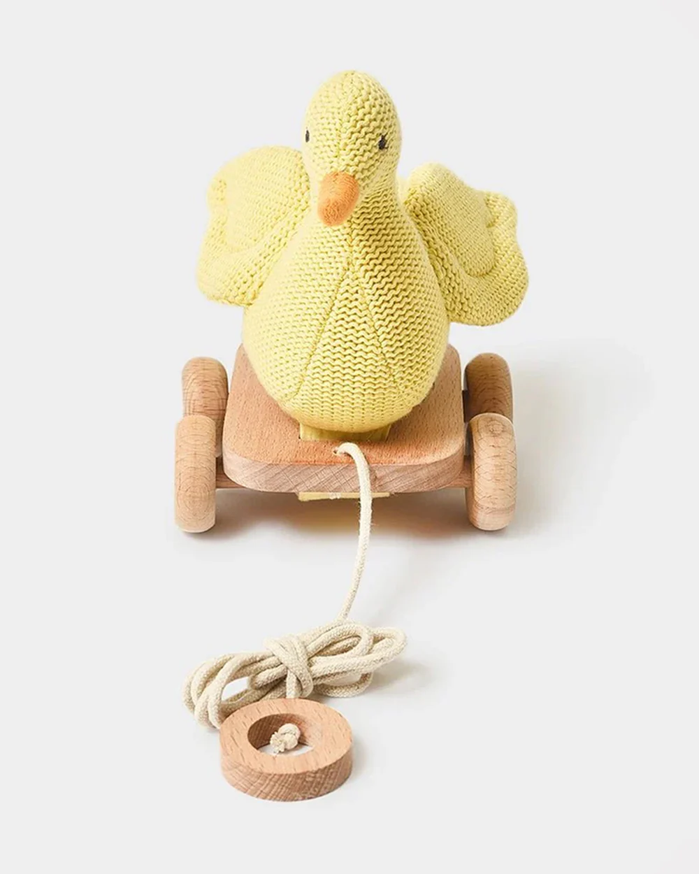 Mi Arcus Duck With Wooden Cart-Push & Pull Toy-Improves Motor Skills-6M+ - Image 7