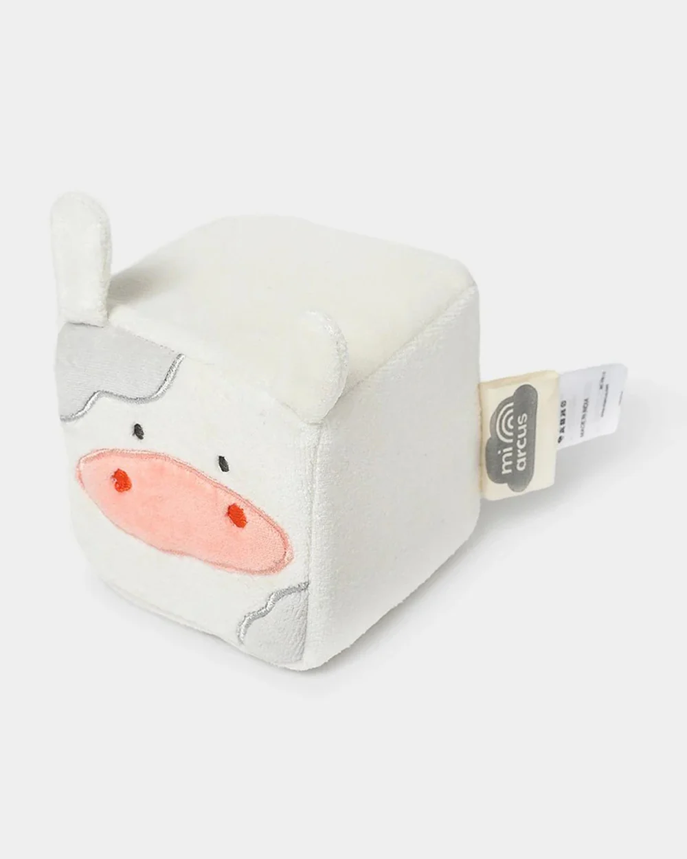 Mi Arcus Farm Friends Animal Face Cubes-Soft Toy-100% Cotton-Pack of 4-Plush Cuddly Toy For Newborn - Image 6