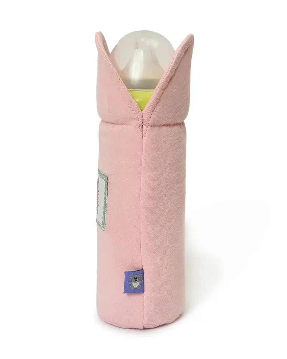 Mi Arcus Feeding Bottle Cover-Soft Cotton-Pink-Pack of 2 - Image 6