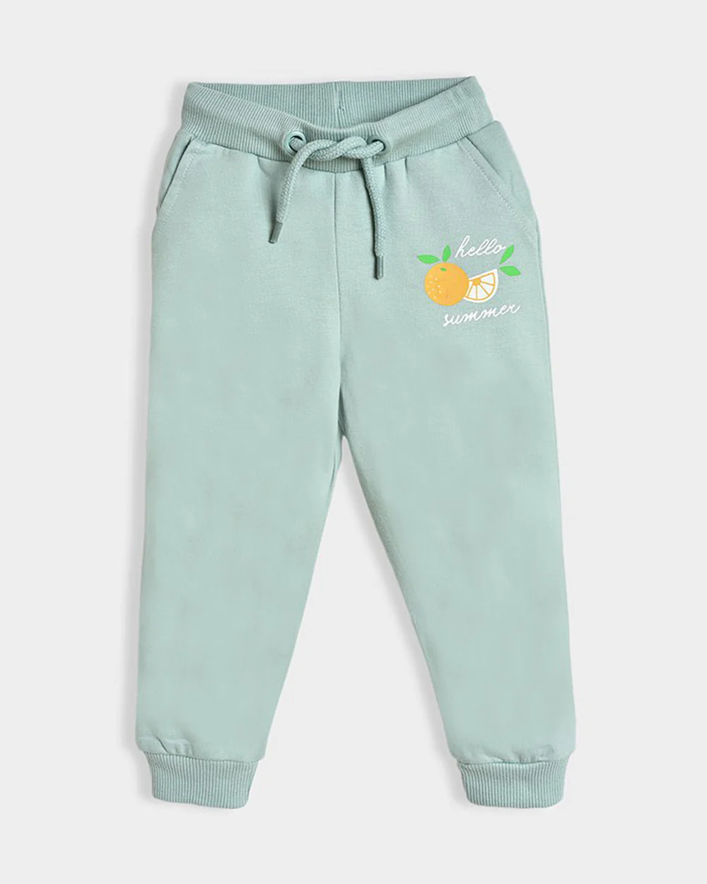 Mi Arcus Green & Grey Joggers-Fruits Melange-Cotton-Pack of 2-For Infants - Image 3