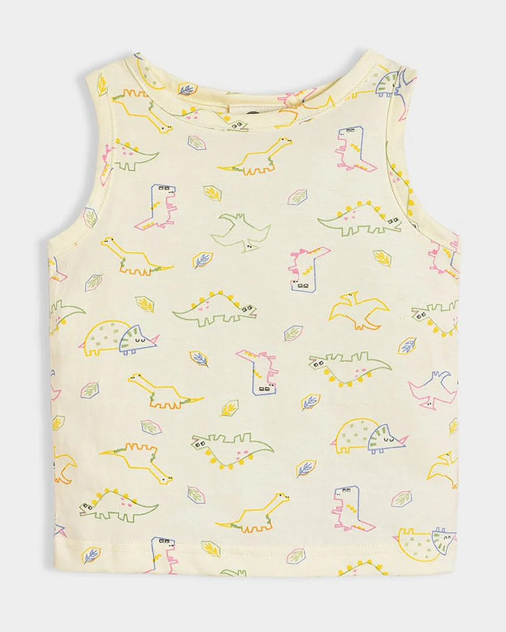 Mi Arcus Green, Yellow & Multicolor Vest-Dinomite Raury-Cotton-Pack of 3-For Infants - Image 7