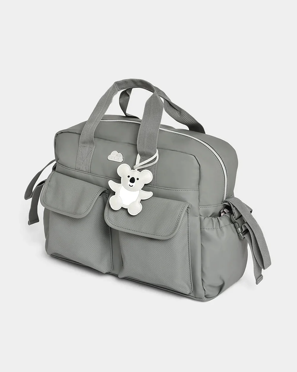 Mi Arcus Happy Summer Diaper Bag-With Diaper Changing Mat & Insulated Bottle Pocket-Ash - Image 4