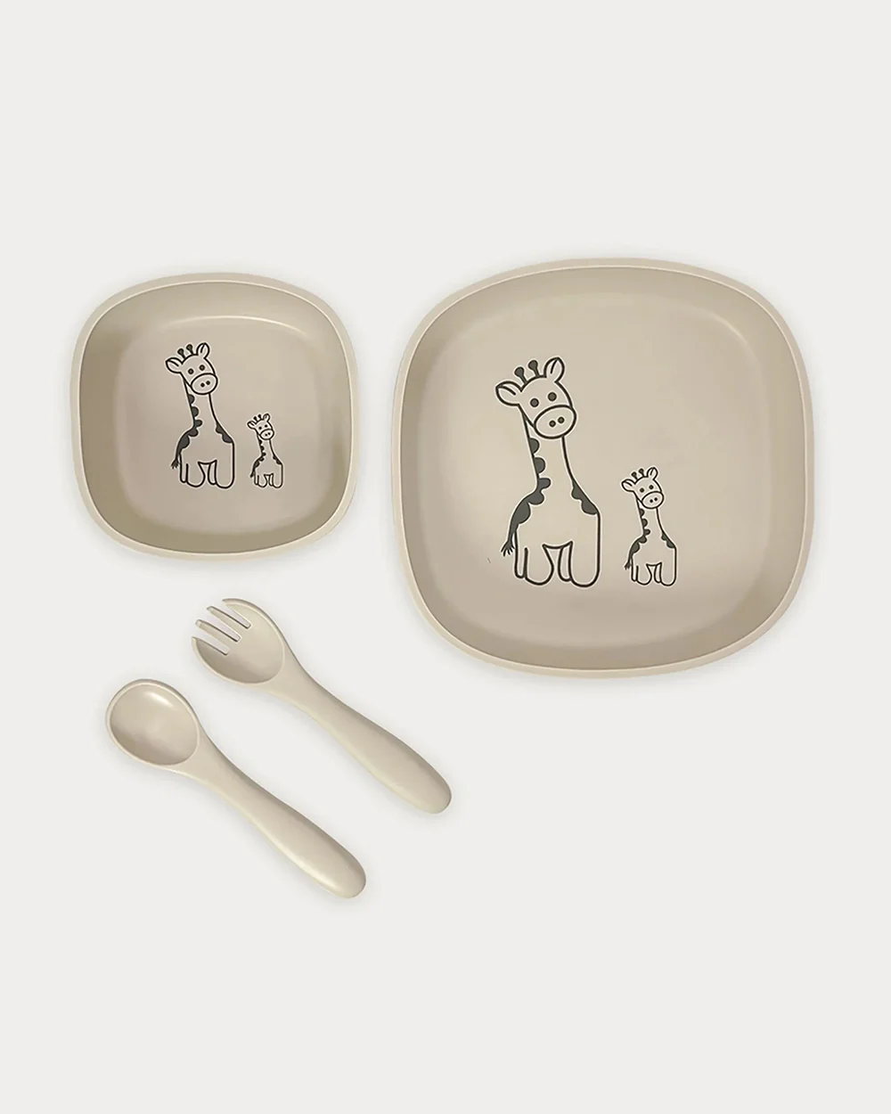 Mi Arcus Happy Summer Dinnerware and Bib Combo Set-Silicone Material-For Feeding Infants - Image 2