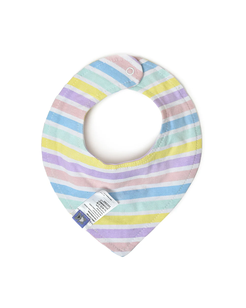 Mi Arcus Kids Drool Bibs-Multicolor-Cotton-0 to 3M-Pack of 5-For Infants - Image 10