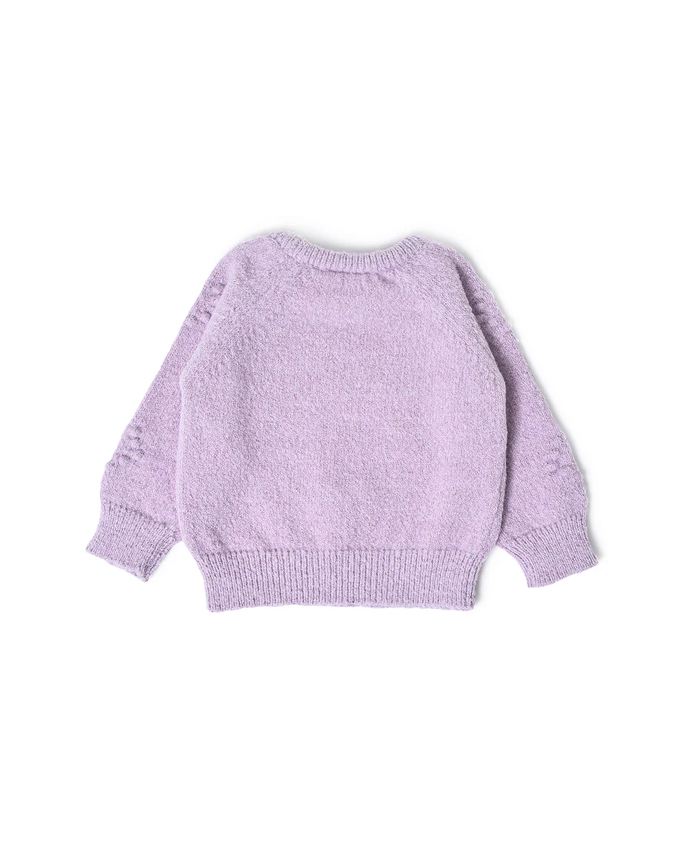 Mi Arcus Lavender Winter Wear Sweater-Solid-Polyester-For Infants - Image 2