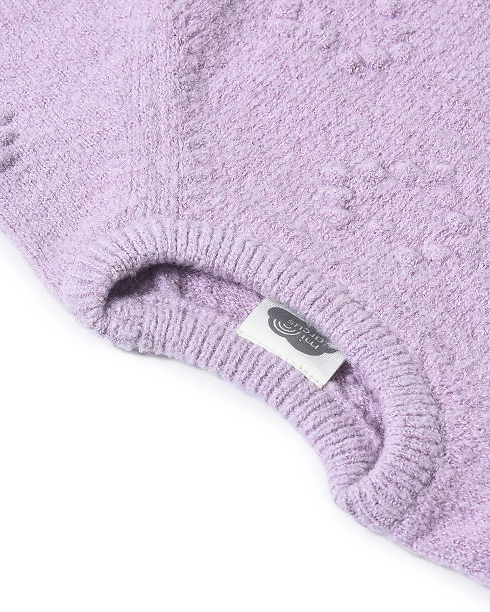 Mi Arcus Lavender Winter Wear Sweater-Solid-Polyester-For Infants - Image 5