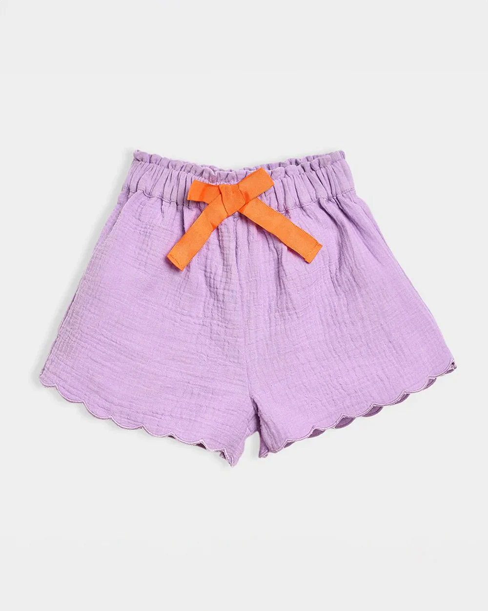 Mi Arcus Lavender Top & Shorts Set-Cotton-Printed-For Infants - Image 6