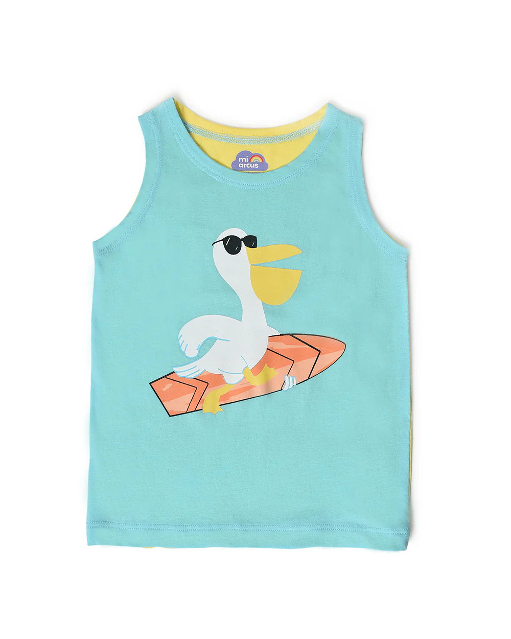 Mi Arcus Multicoloured Vests-Printed-Cotton-Pack of 3-For Infants - Image 8