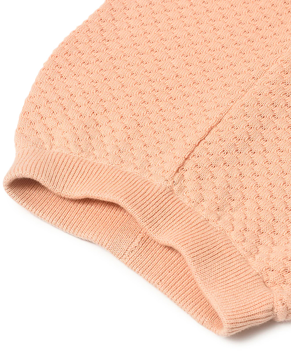 Mi Arcus Peach Sweater with Pajama-Solid-Cotton-For Infants - Image 13