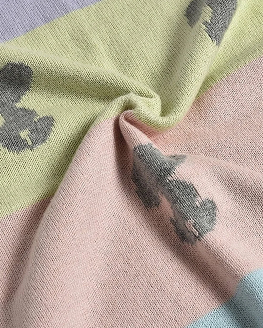 Mi Arcus Peanuts Knitted Mini Me Baby Blanket-100% Cotton Blanket-Lightweight & Travel Friendly-For Infants - Image 7