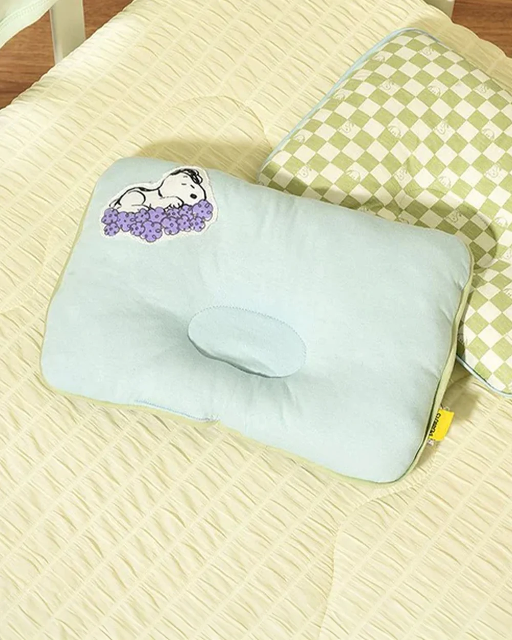 Mi Arcus Peanuts Snoopy Beeby Baby Head Shape Pillow-Ultra Soft Cotton-Pack of 2-For Infants - Image 13