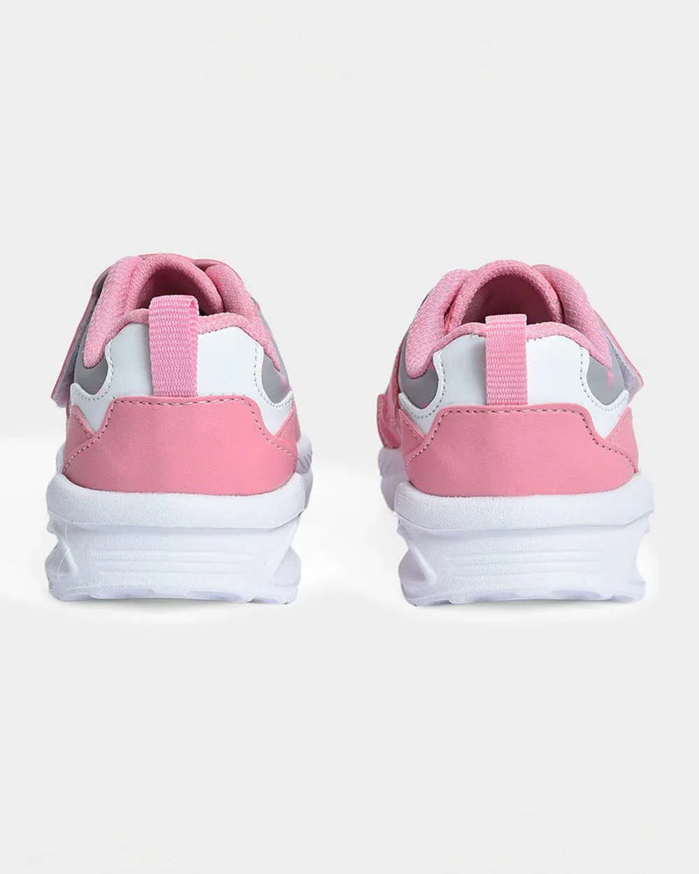 Mi Arcus Pink & Grey Velcro Shoes-For Infants - Image 4