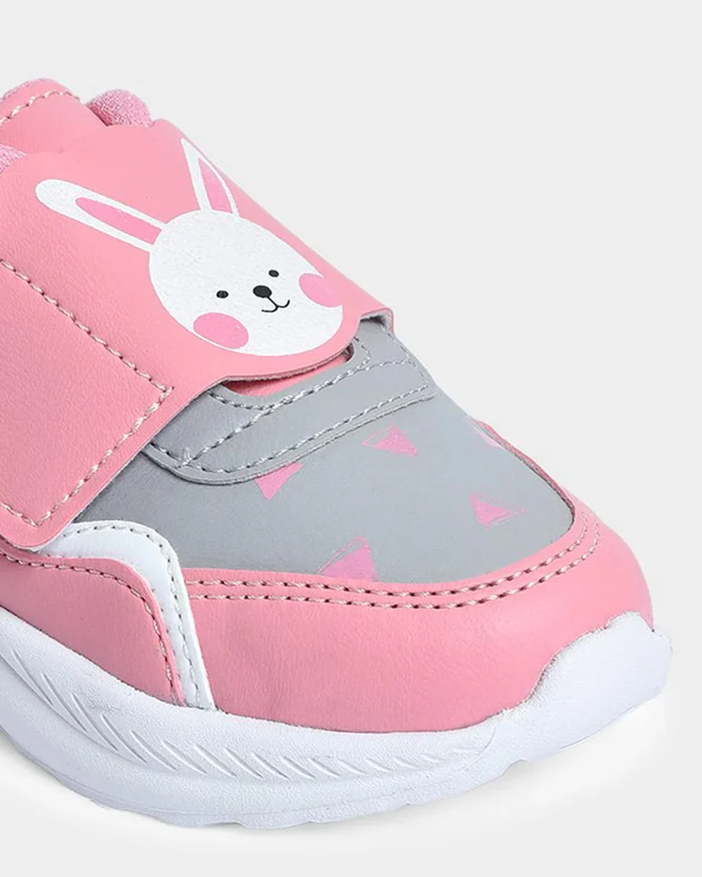 Mi Arcus Pink & Grey Velcro Shoes-For Infants - Image 7