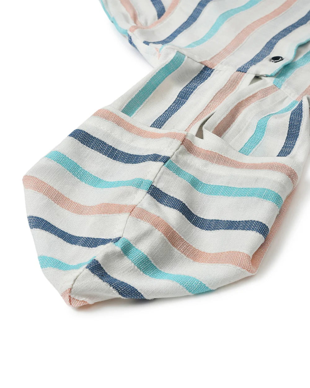 Mi Arcus Pink & Blue Shirt with Vest-Striped-Cotton Blend-For Infants - Image 11