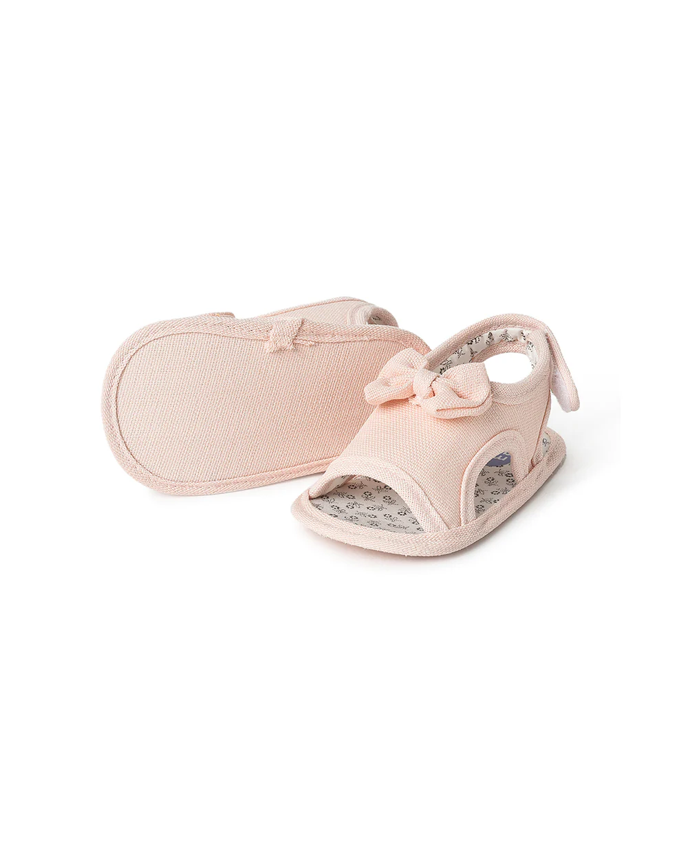 Mi Arcus Pink Booties-Solid-Cotton-For Infants - Image 2