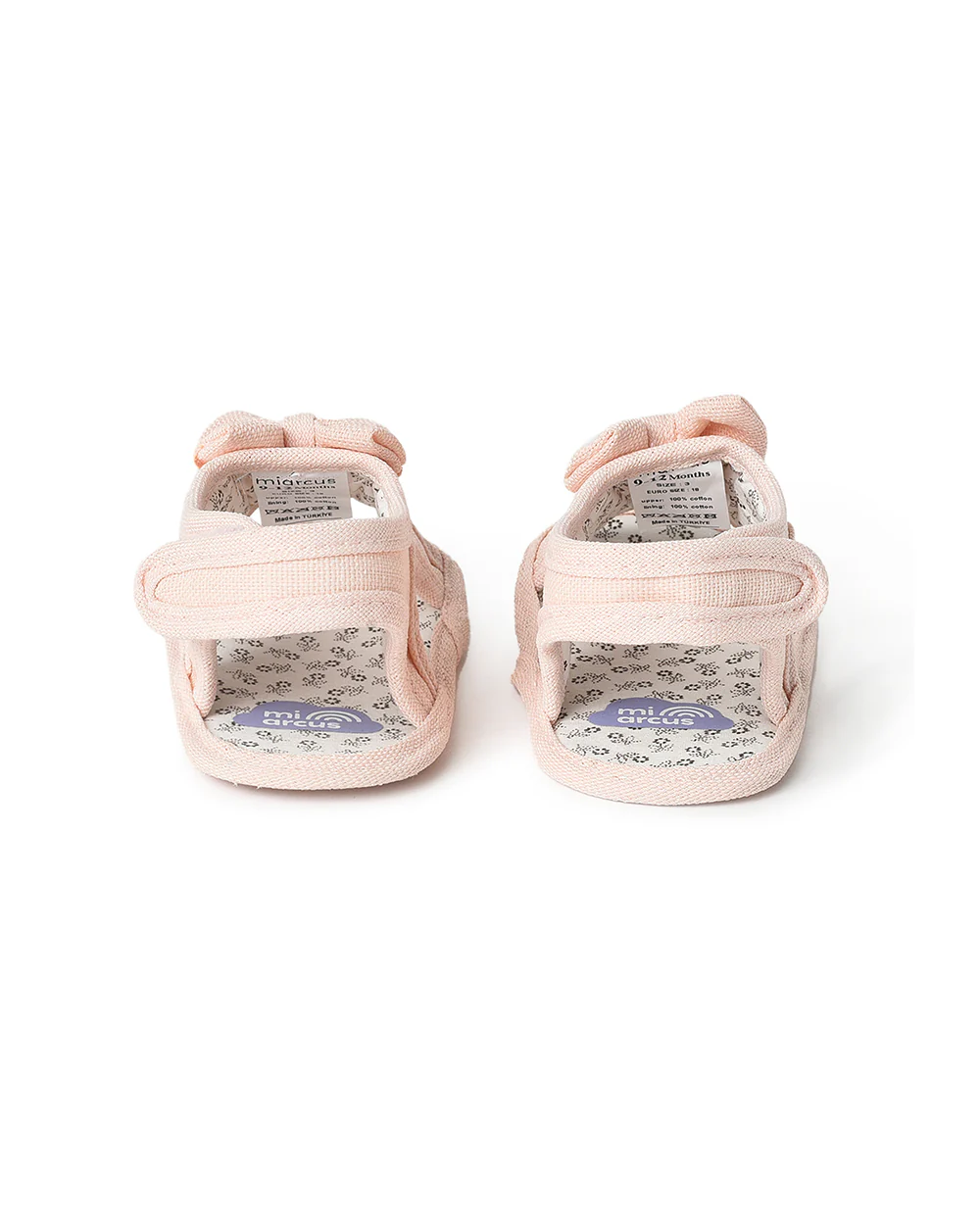 Mi Arcus Pink Booties-Solid-Cotton-For Infants - Image 6