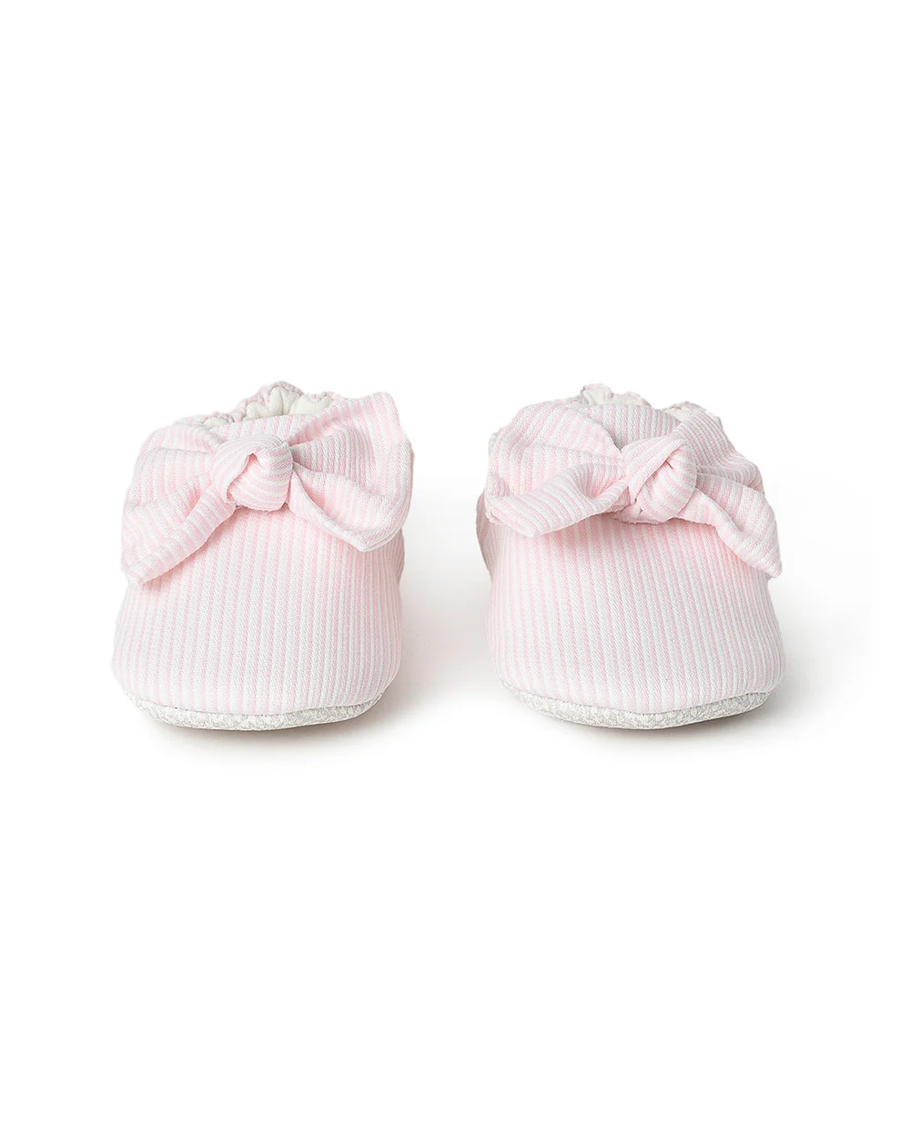 Mi Arcus Pink Booties-Striped-Cotton-For Infants - Image 5