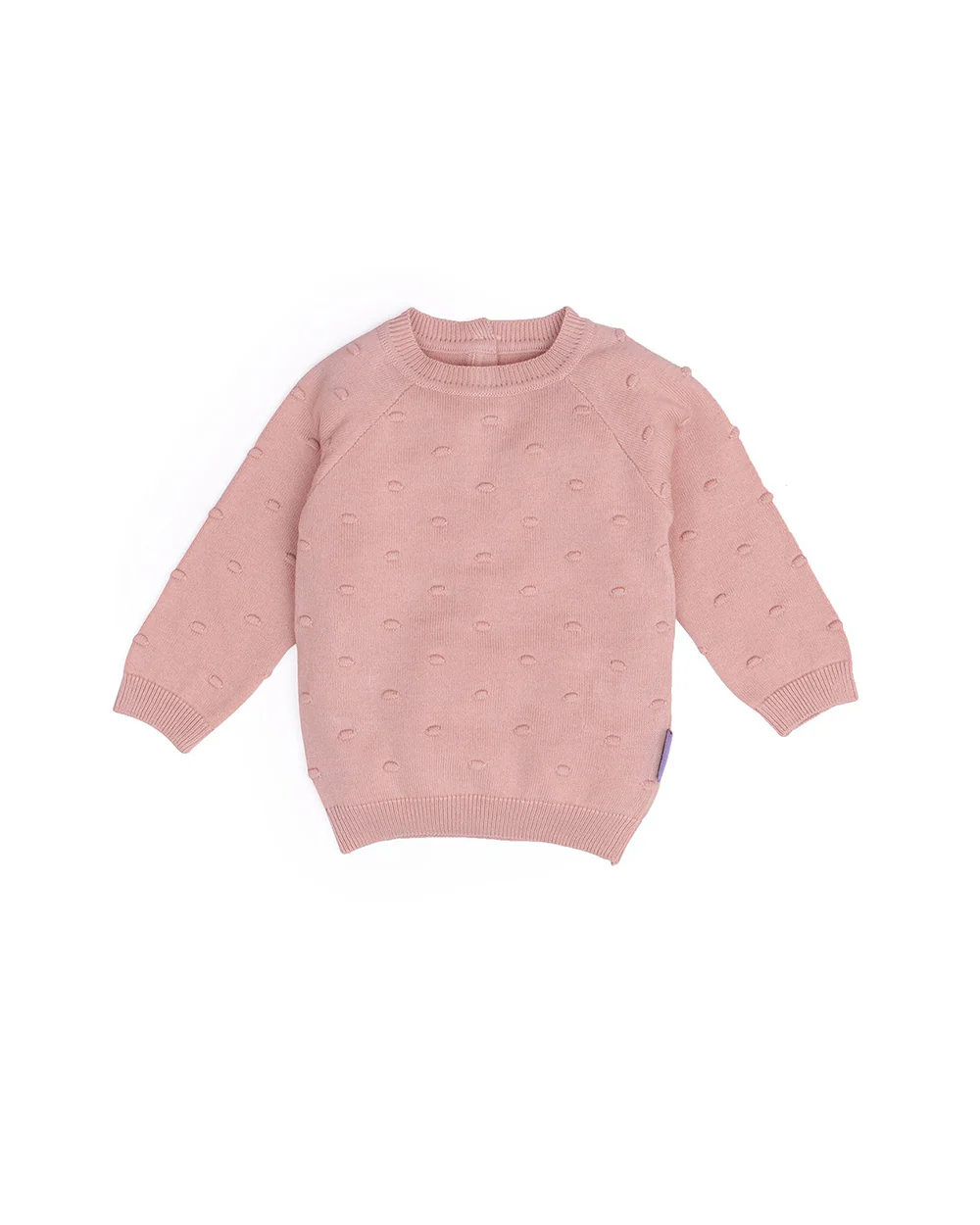 Mi Arcus Pink Cardigan & Pajama Set-Solid-Cotton-For Infants - Image 2
