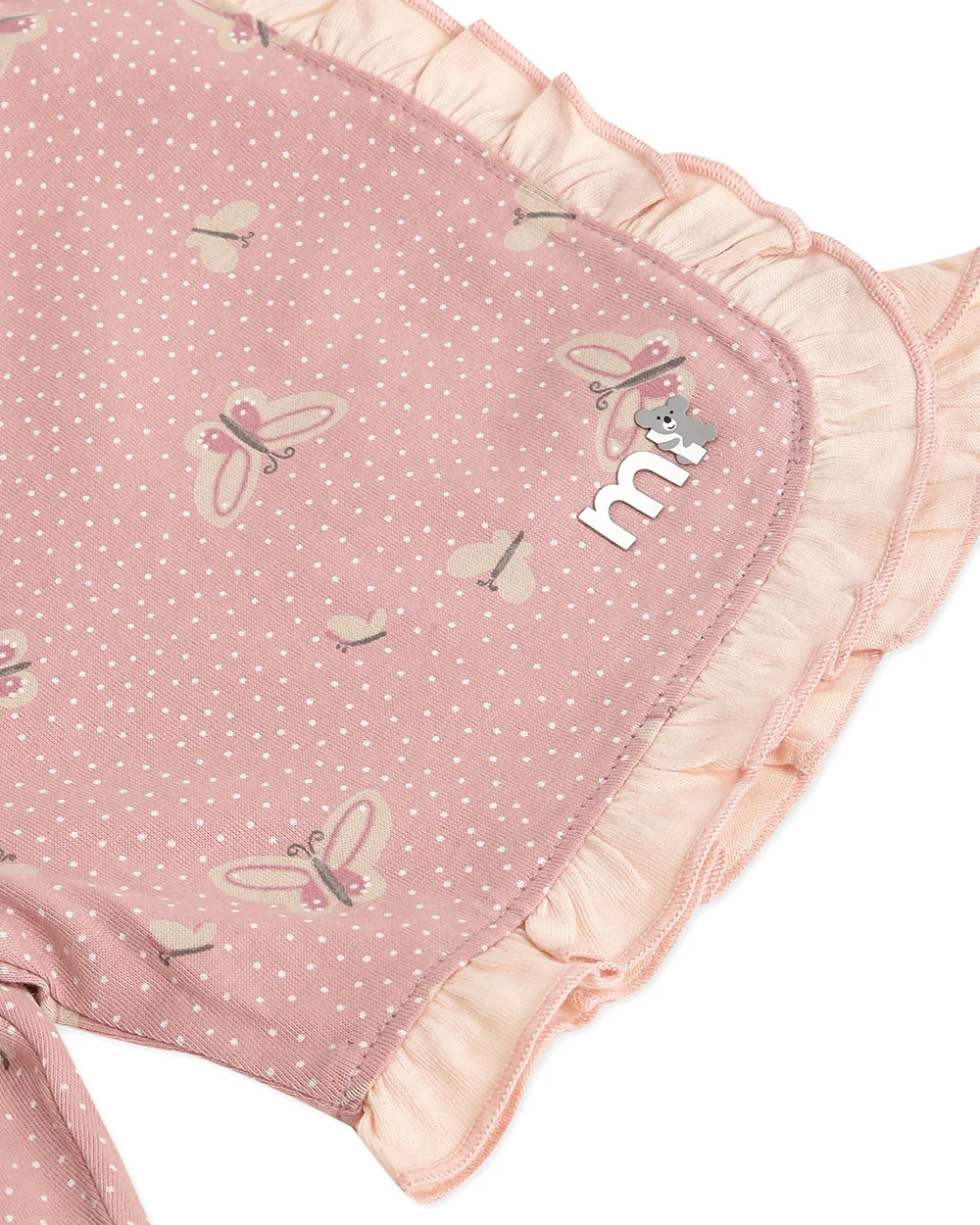 Mi Arcus Pink Top & shorts-Printed-Cotton-For Infants - Image 8