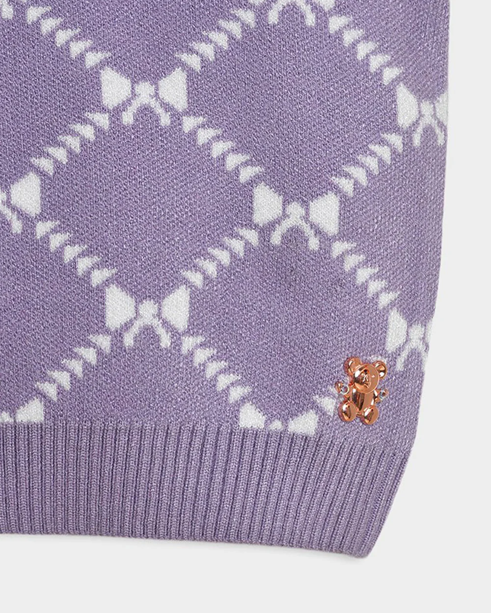 Mi Arcus Purple Winter Wear Sweater-Knitted-Viscose-For Infants - Image 5